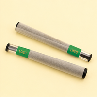 Tubes à cigarettes personnalisés avec logo, embouts en verre, papiers à cigarettes pré-roulés, accessoires pour fumeurs, style rond simple