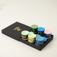 Craie de billard professionnelle XQK-S07 en gros, craie Taom Pyro V10 pour billard, snooker et pool, forme ronde universelle, couleur chocolat