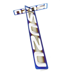 Isuzu Stainless Steel Blueing Plate TD158 Large TD159 <b>Small</b> Decorative Car Emblem - Product Image 1