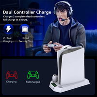 Consoles de jeux multifonctions SUNDI ventilateur de refroidissement contrôleur de support vertical Station de chargeur sans fil avec système de refroidissement pour PS5