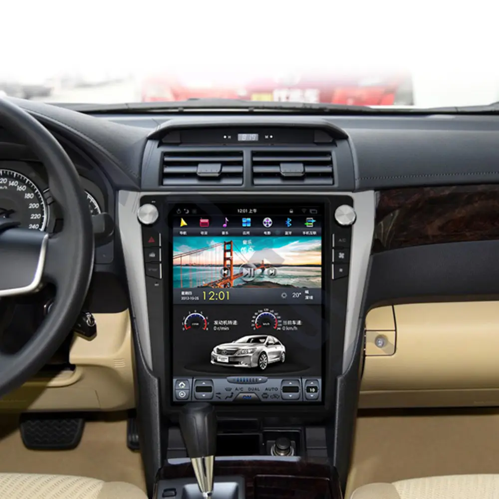 Android 9,0, Tesla pantalla para Toyota Camry Aurion 2012- 2017 coche navegación GPS Multimedia reproductor de Radio