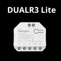 SONOFF DUALR3 Lite Sakelar Pintar Pengukur Daya Dua Arah dengan Dua Relay