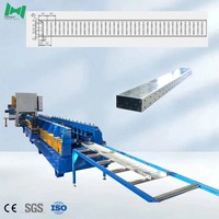 Máquina perfiladora de bandejas portacables con brida de retorno, línea automática de alta precisión para bandejas portacables, estable y eficiente