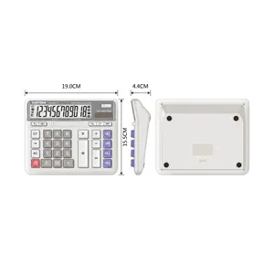 Office Supplier General Purpose Solar Power Portable Multi-Function Calculator With Lcd Screen