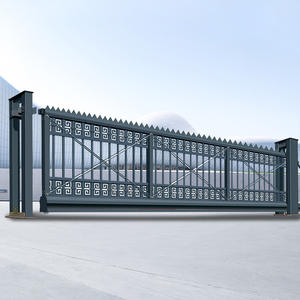 Porte coulissante segmentée électrique automatique <span class=keywords><strong>haut</strong></span> <span class=keywords><strong>de</strong></span> <span class=keywords><strong>gamme</strong></span> d'usine pour un usage industriel Villa Garden School porte coulissante en alliage d'aluminium - Product Image 6