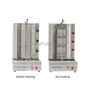 <span class=keywords><strong>Machine</strong></span> électrique à griller Shawarma & <span class=keywords><strong>Kebab</strong></span> motorisée à 3 brûleurs avec <span class=keywords><strong>broche</strong></span> rotative automatique Conception personnalisée pour les fêtes 220V 25kg - Product Image 2