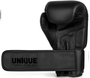 UNIQUE GYM WEAR Guantes de Boxeo de Cuero con Impresión Personalizada, Ligeros, con Dedos Completos y Correa de Muñeca Ajustable para Boxeo - Product Image 3