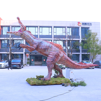Dinosaures animatroniques hyper-réalistes de 6 mètres grandeur nature de la période Crétacée, personnalisés, pour parc à dinosaures