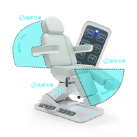 Table de massage portable au meilleur prix, table de massage intelligente, table de massage de salon, table de massage incurvée chauffante en mousse à mémoire de forme pour salon de beauté et spa