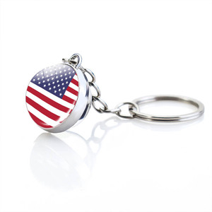 Porte-clés en verre cabochon avec drapeaux de pays, nouvelles innovations <span class=keywords><strong>2023</strong></span>, drapeaux d'Islande, du Maroc, du Panama, de l'Égypte, porte-clés de football mondial - Product Image 4