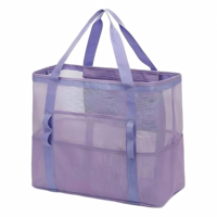 Sac de natation en filet haute densité, bandes de sécurité réfléchissantes, pieds en plastique renforcés, bordure en nylon résistant aux déchirures, séchage rapide