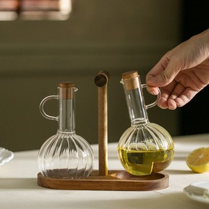 Bouteilles à huile en verre de qualité alimentaire, étanches et anti-fuite, avec poignée, vente en gros d'usine - Product Image 1