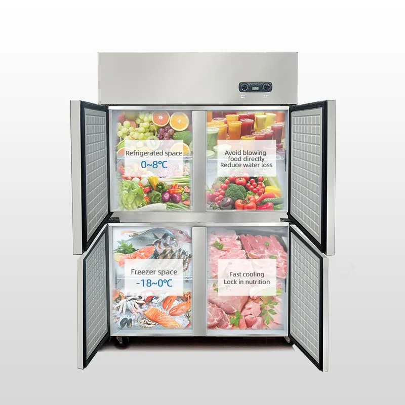 500LSASO承認の両開きドア霜なし冷蔵庫価格フリーザーメーカーFrigo