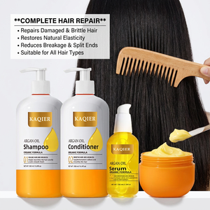 Kit de Cuidado Capilar con Aceite de Argán, Hidratación Intensa, Restauración Suave <span class=keywords><strong>para</strong></span> <span class=keywords><strong>Tratamiento</strong></span> Capilar Diario en Salón, Spa, Servicio de Etiqueta Privada Personalizada - Product Image 1