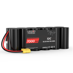 Batería de Litio <span class=keywords><strong>12C</strong></span> 22.2V 2800mAh 3500mAh 5600mAh 7000mAh para Dron FPV UAV Quadcopter, Baterías de Litio 18650 6s FPV - Product Image 6
