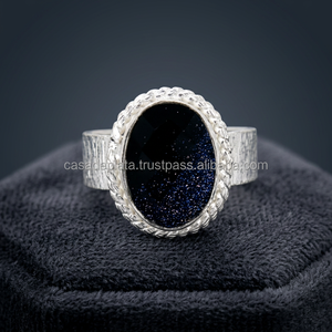 Anillo de Plata de Ley 925 Bañado en Oro Rosa con Ónix Azul de Corte Ovalado y Perla de Agua Dulce, Engaste de Garra, Joyería de Aniversario de Moda, Bajo Precio - Product Image 3