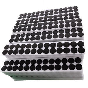 Patins en caoutchouc de silicone antidérapants noirs auto-adhésifs écologiques durables et silencieux, tampons amortisseurs, moulures plates - Product Image 5