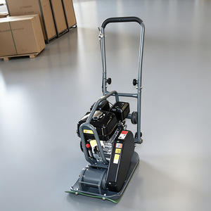Compactadora de Placas Vibratorias Portátil a Gasolina, Rodillo de Una Sola Placa para Compactación de Bordes de Asfalto - Product Image 1