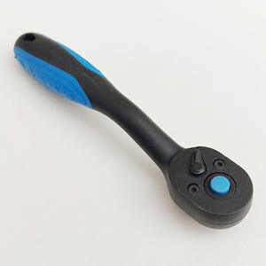 Clé à cliquet en acier au vanadium de 1/4 pouce avec poignée à motif étoile bleue pour réparation automobile, fonctionnement manuel, norme impériale - Product Image 2