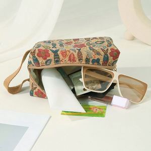 Custom Organic Cotton Canvas Zipper Packaging Pouch Natural Recycled RPET Linen Cork Makeup Cosmetic <b>Bag</b> - Product Image 4