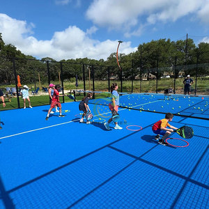 Terrain de sport de paddle miniature pour enfants, poteaux en acier galvanisé à chaud, <span class=keywords><strong>kit</strong></span> de terrain de paddle panoramique pour enfants - Product Image 2