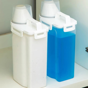 Custom Multi Functional Transparent <strong>Laundry</strong> Detergent Jar Clear Washing <strong>Powder</strong> <strong>Container</strong> Plastic Dry Food Storage <strong>Container</strong> - Product Image 6
