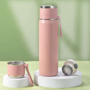 Vaso Térmico Portátil de Acero Inoxidable con Aislamiento al Vacío, Antiderrames, con Asa y Diseño de Bala, para Adultos - Product Image 4