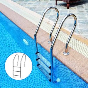 Échelle de <span class=keywords><strong>piscine</strong></span> en acier inoxydable 304, <span class=keywords><strong>prix</strong></span> d'usine, extérieur avec main courante de sécurité pour échelle de <span class=keywords><strong>piscine</strong></span> - Product Image 1