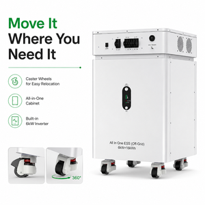 Système de stockage d'énergie domestique mobile 16 kWh 6 kW avec entrée solaire MPPT 9000 W – Direct Usine - Product Image 5