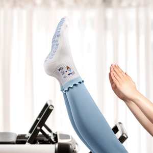 Tùy Chỉnh Silicone <span class=keywords><strong>Grip</strong></span> Cotton Crew <span class=keywords><strong>Grip</strong></span> Thể Thao Pilates Vớ Chống Trượt <span class=keywords><strong>Grip</strong></span> Vớ Pilates - Product Image 3