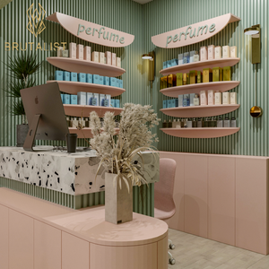 Bán lẻ mỹ phẩm hiển thị đứng nước hoa hiển thị giá kệ gỗ vẻ đẹp cung cấp Cửa hàng đồ nội thất - Product Image 5