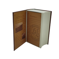 Carton rigide imprimé sur mesure matériaux recyclés montre de luxe en forme de livre à fermeture magnétique par stratification mate de qualité supérieure boîte-cadeau