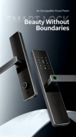 TT LOCK CNC Kunci Pintar Aluminium Presisi Tahan Air Kunci Sidik Jari Kata Sandi Kode Morse Cloud Steel Kompatibel B08 Mortise