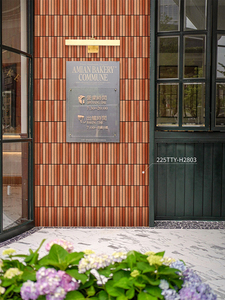 Tối màu đỏ cổ đất sét khảm vuông gốm Matt gạch backsplash tường gạch đất nung - Product Image 6