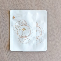 Pochette personnalisée à trois soudures avec logo pour masque facial, étanche, en OPP mat et VMPET, pour emballage cosmétique