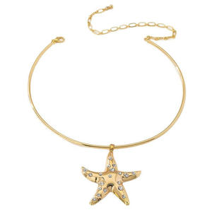 Conjunto de moda, collar de estrella de mar de diamantes, diseño Popular, estilo bohemio, joyería, colgante, collar para mujer - Product Image 4
