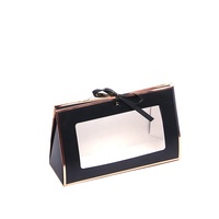 Boîte à fleurs pliable pour fenêtre, rose blanche, branche unique, cadeau à porter à la main, cadeau floral