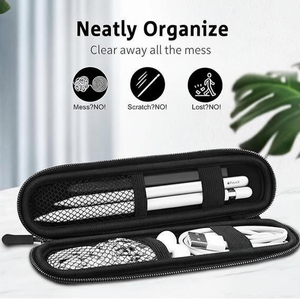 Étui pour stylet Meclon Pen Holder Case <span class=keywords><strong>Apple</strong></span> <span class=keywords><strong>Pencil</strong></span> Pro (USB-C/1ère/2ème génération) - Néoprène souple avec fermeture éclair, résistant à l'eau, léger et portable - Product Image 4