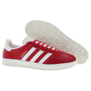 Zapatos Adidas Gazelle de Piel para Hombre, Color Rojo Escarlata, Crema, Blanco, Dorado Metálico - Product Image 4