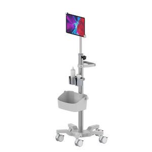 Eropa OEM troli laptop seluler portabel <span class=keywords><strong>ECG</strong></span> medis troli troli berdiri <span class=keywords><strong>ultrasound</strong></span> dengan pemegang probe - Product Image 4