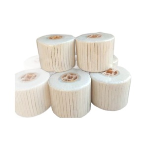 ล้อขัดขนแกะสำหรับเครื่องลากลวด ขัดโลหะ สีขาว เส้นผ่านศูนย์กลาง 120 มม. - Product Image 5