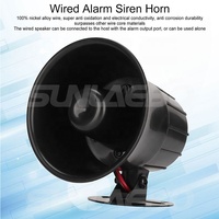 Haut-parleur électrique 6 sons 15W 20W 30W Sirène d'alarme à haut niveau sonore pour moto, camionnette, camion, voiture
