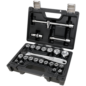 Surtido de zócalos profundos cromados de 25 piezas de grado DIY Beta, soporte OEM personalizable, arte. 923E/C25 - Product Image 1