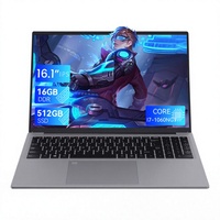Laptop Bisnis Baru 16,1 Inci Intel I7-1060NG7 Quad Core Windows 11 16:10 512GB SSD DDR4 1920x1200 Panel IPS 60Hz Terintegrasi