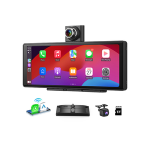 Reproductor de Música Inalámbrico para Auto <span class=keywords><strong>con</strong></span> Carplay/Android Auto, <span class=keywords><strong>Pantalla</strong></span> Carplay de 10.26 Pulgadas <span class=keywords><strong>con</strong></span> Cámara para Tablero, Cámara Frontal 4K y Trasera 1080P, Reproductor Multimedia para Auto - Product Image 3
