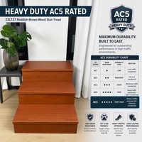 Marche d'escalier stratifiée ignifugée AC5 Heavy-Duty Step Accessories Carb2 OEM Custom B1 pour escaliers d'hôtel, fournisseur USA CA AU