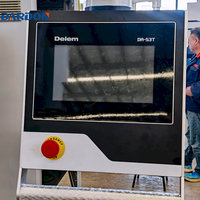 Máquina de plegado hidráulica automática CNC 110T/3100mm Delem DA53Tx 4+1 ejes para procesamiento de chapa metálica de aluminio