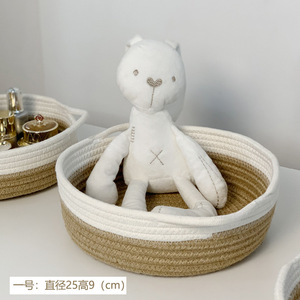Factory Hot Sale <b>Storage</b> <b>Baskets</b> Woven Cotton Rope <b>Basket</b> Organizing Home Decoration - Product Image 6