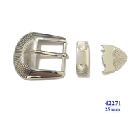 Ensemble de boucles de ceinture en alliage de zinc de boucles de chaussure anti-argent de vente chaude