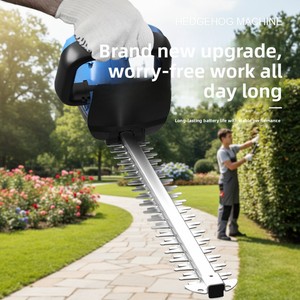 21V Cordless Hedge Trimmer 22 Inch Dual Action Blade <strong>Electric</strong> Bush <strong>Cutter</strong> with 2 Batteries for Garden Landscaping - Product Image 2